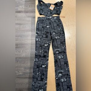 Reformation top and jeans